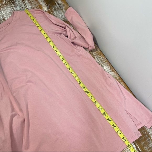 J.Jill Luxe Supima® forward-seam tunic Top Size L Color Pink - Picture 8 of 9